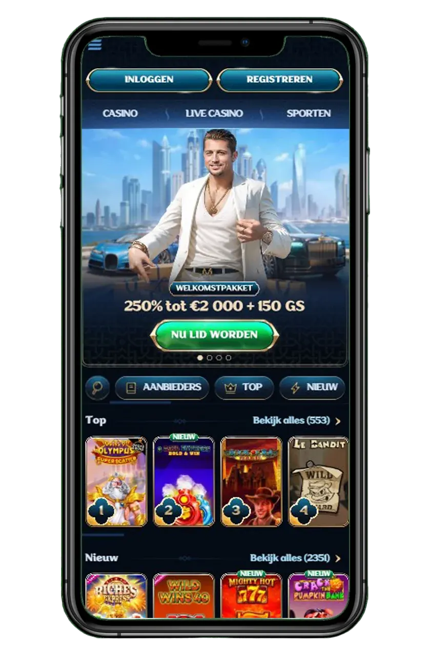 Mobiele versie en app van Millioner